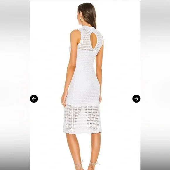 Revolve White Midi Dress - Picture 2 of 8